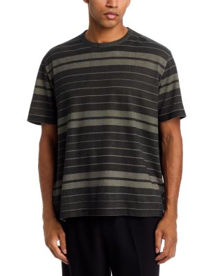 Box Stripe Crewneck T-Shirt