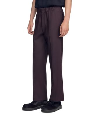 Sandro Elasticized Wide Leg Cotton Pants