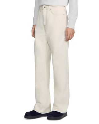 Wide Fit Cotton 31.5" Jeans in Ecru