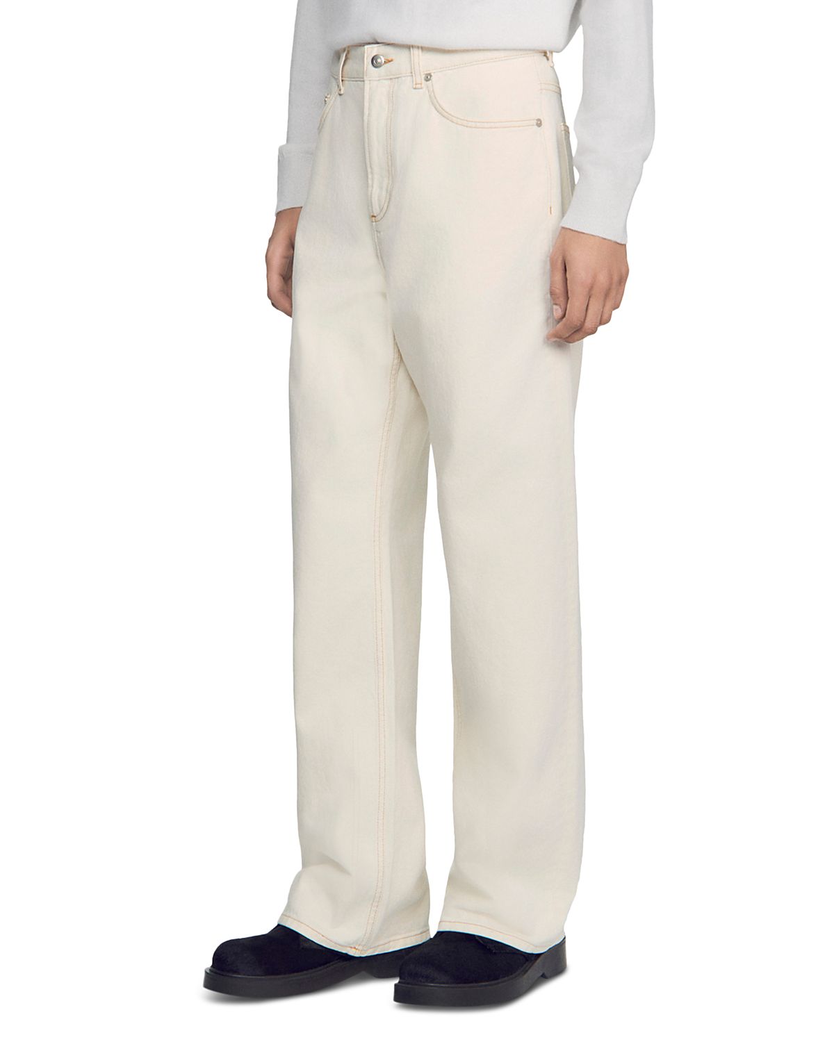 Sandro Wide Fit Cotton 31.5 Jeans