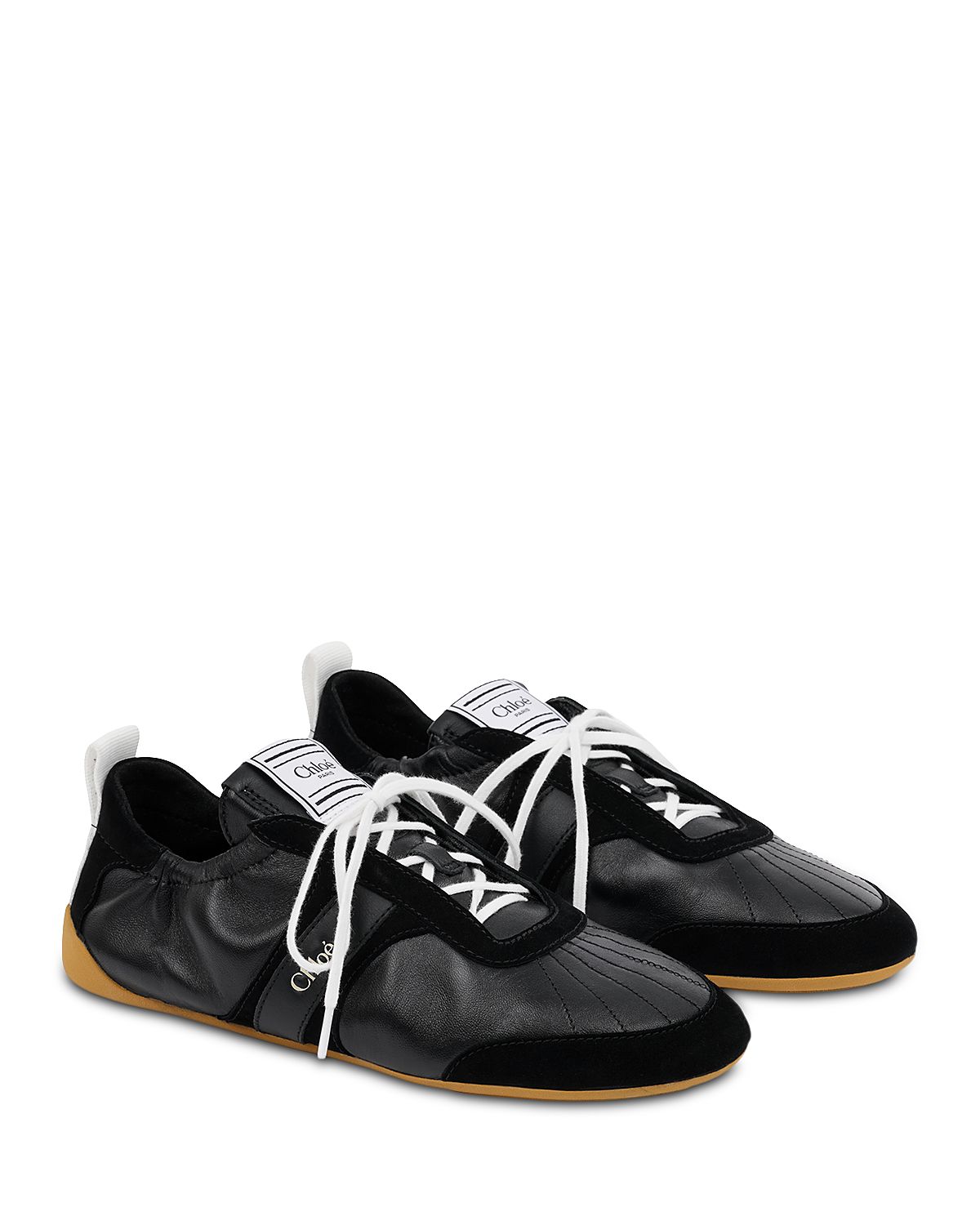 Chloe Women's Kick Leather & Suede Sneakers