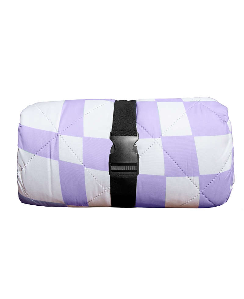 Izimini Ava Picnic Rug In Purple Checkered