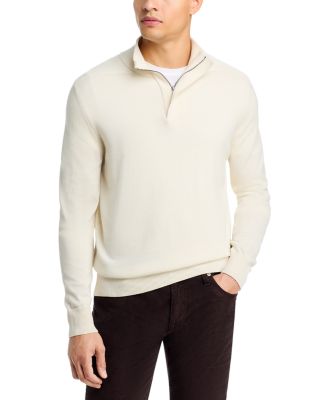 Liorman Wool & Cotton Zip Neck Sweater 