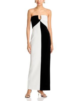 Lotta Notched Neck Strapless Gown
