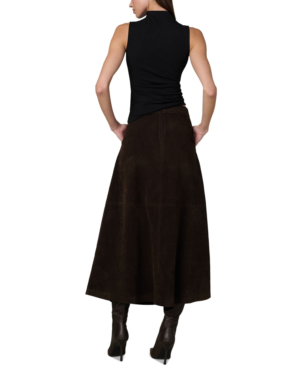 The Tavi Faux Suede Skirt thumbnail 6