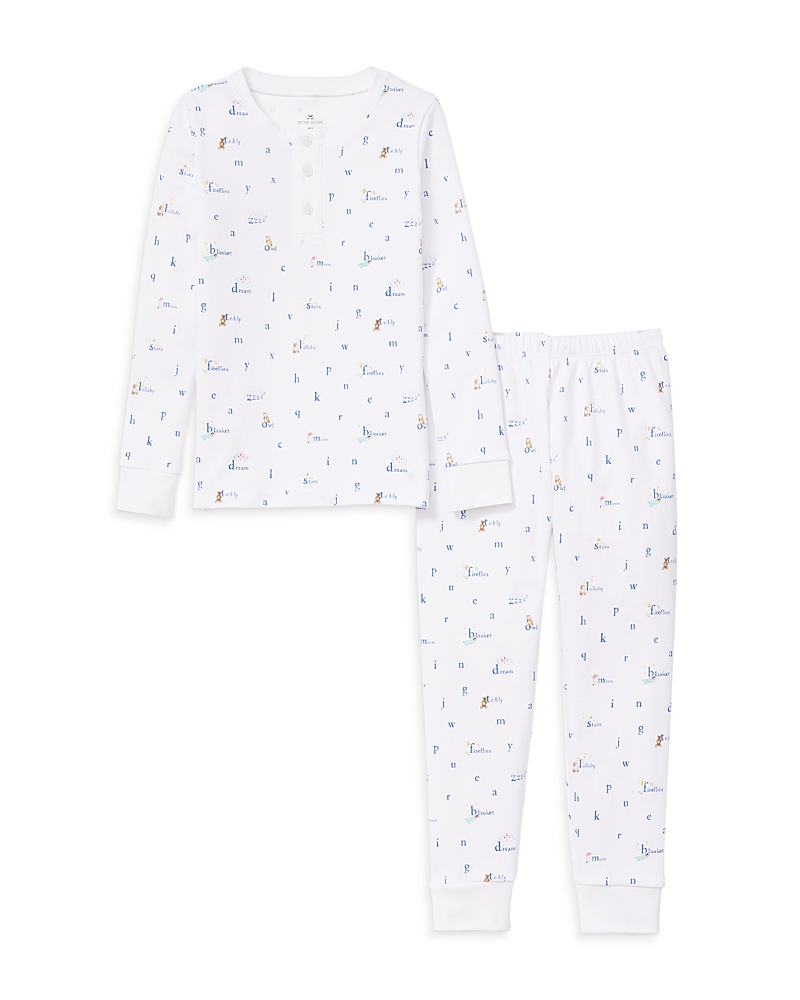 Petite Plume Unisex Letters and Lullabies Snug Fit Pajama Set - Baby, Little Kid, Big Kid