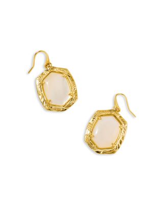 Daphne Tiger Stripe Openwork Stone Drop Earrings 
