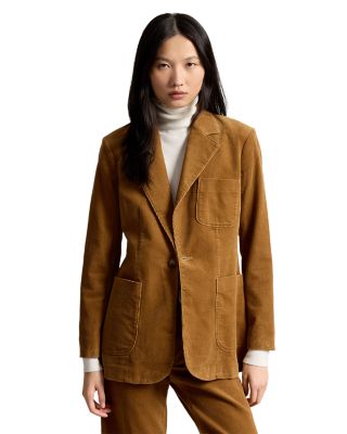 Single Breasted Corduroy Blazer