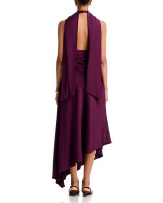Monica Satin Midi Dress - thumbnail 4