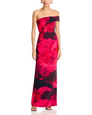 Florin One Shoulder Column Gown
