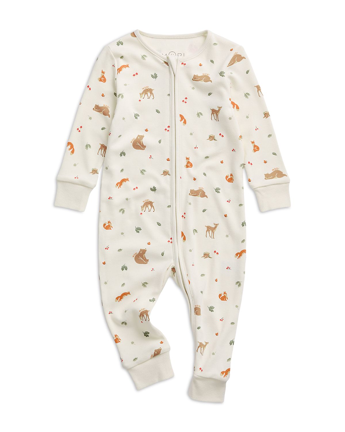 Mori Unisex Woodland Two Way Zip Up Romper - Baby