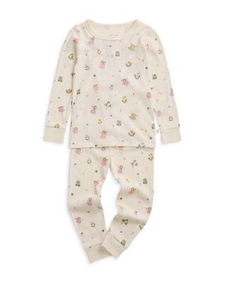Unisex Ribbed Bear Face Pajamas - Baby