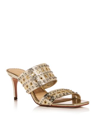 Women's Sutton Embellished Metallic Leather Sandals