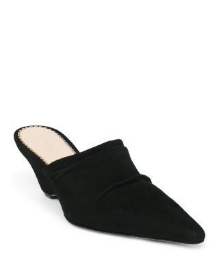 Women's Sonia Curved Suede Mules