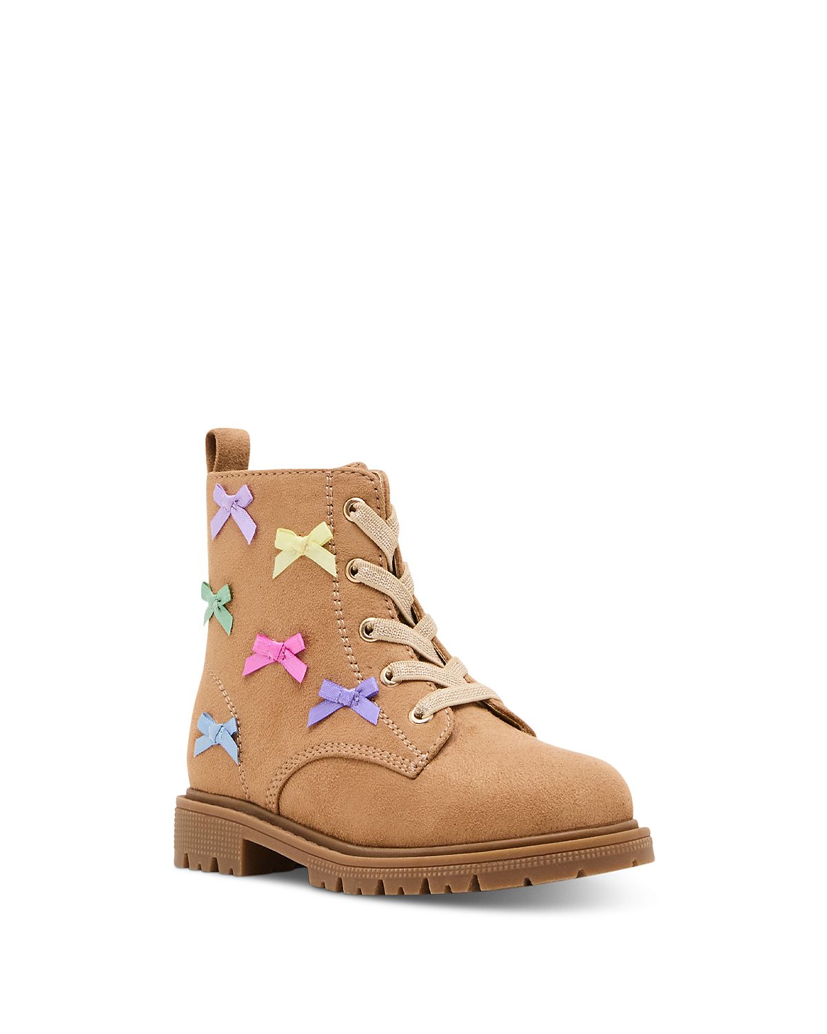 Steve Madden Girls' Tfleur Bow Metallic Boots Toddler