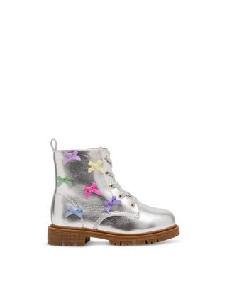 Girls' Tfleur Bow Metallic Boots – Toddler, Little Kid