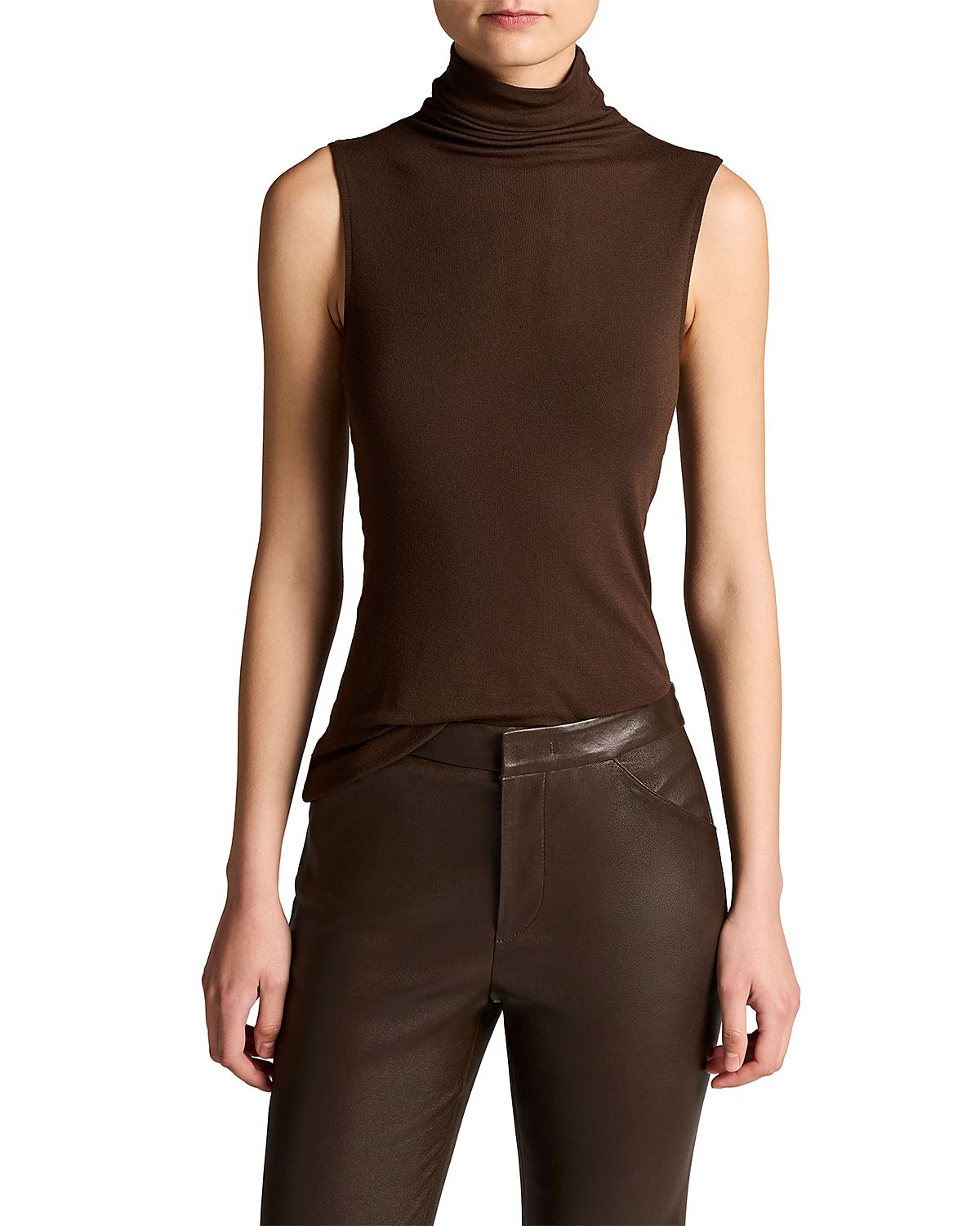 Vince Turtleneck Sleeveless Top