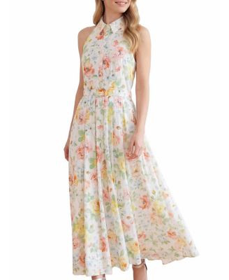 Sienna Rose Cotton Halter Maxi Gown