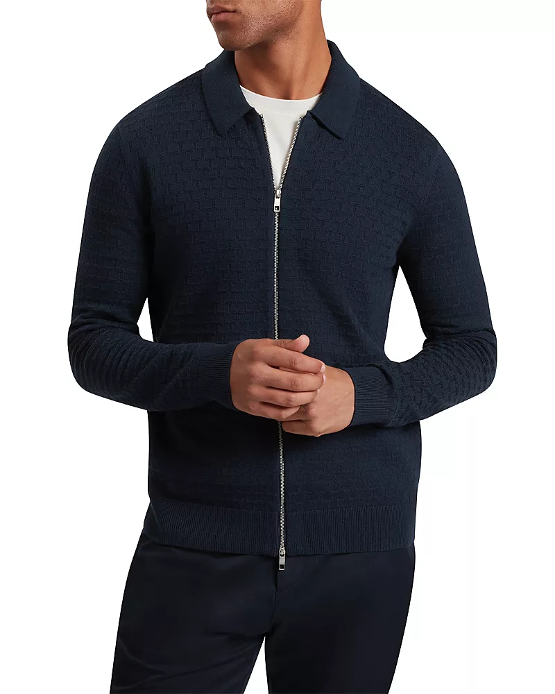 Ted Baker Latto Long Sleeve T Stitch Zip Jacket