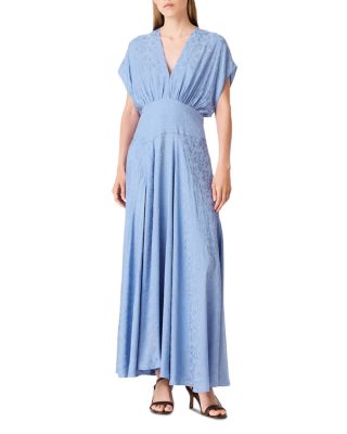 Ridan Jacquard Print Maxi Dress