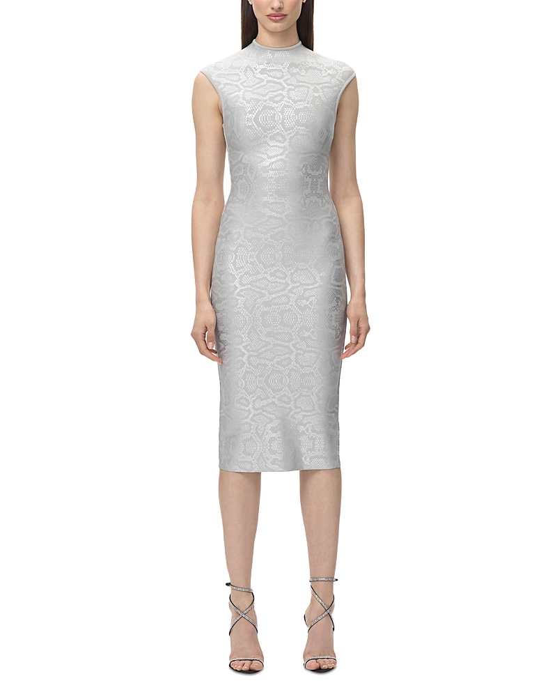 Herve Leger The Metallic Anita Bodycon Dress