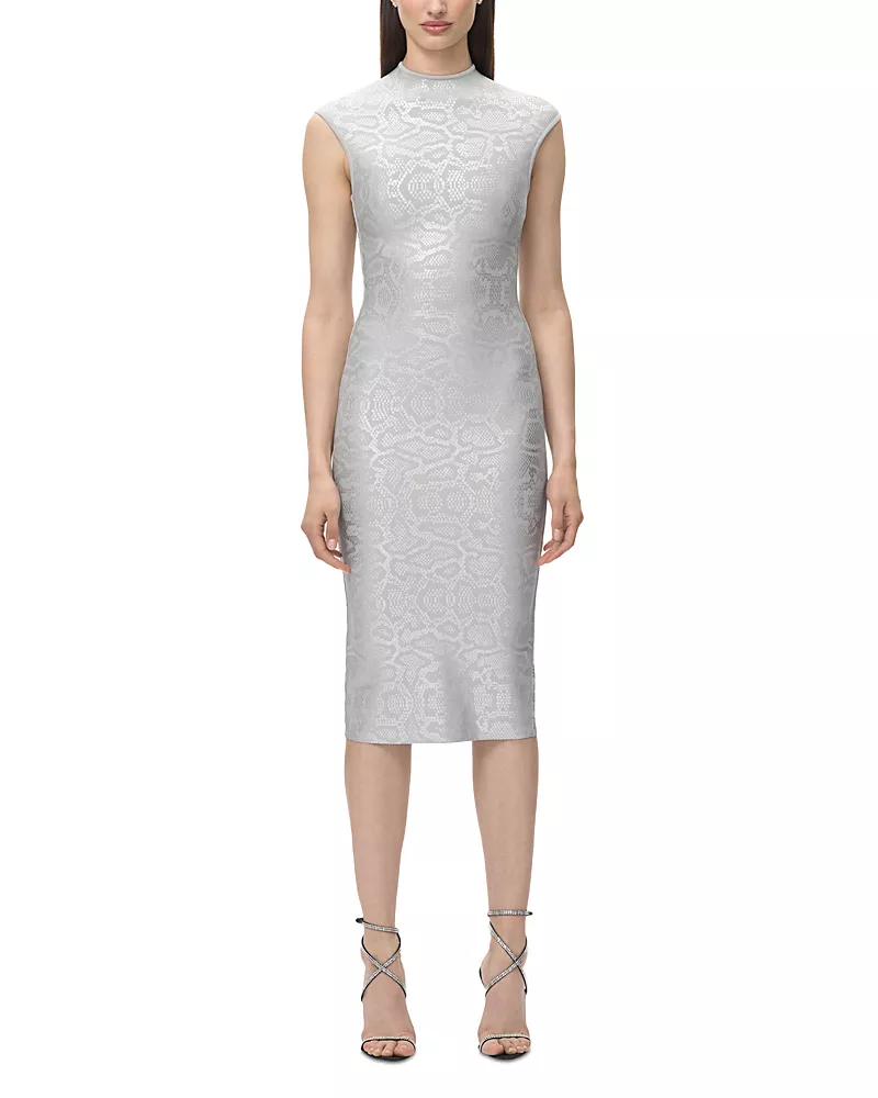 Herve Leger The Metallic Anita Bodycon Dress