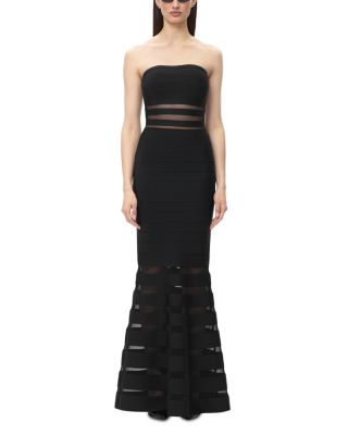 The Kate Sheer Inset Bandage Gown