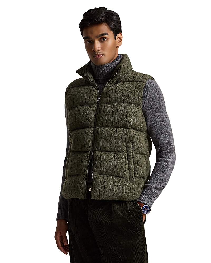 Polo Ralph Lauren Cable Knit Wool Cashmere Sweater Vest