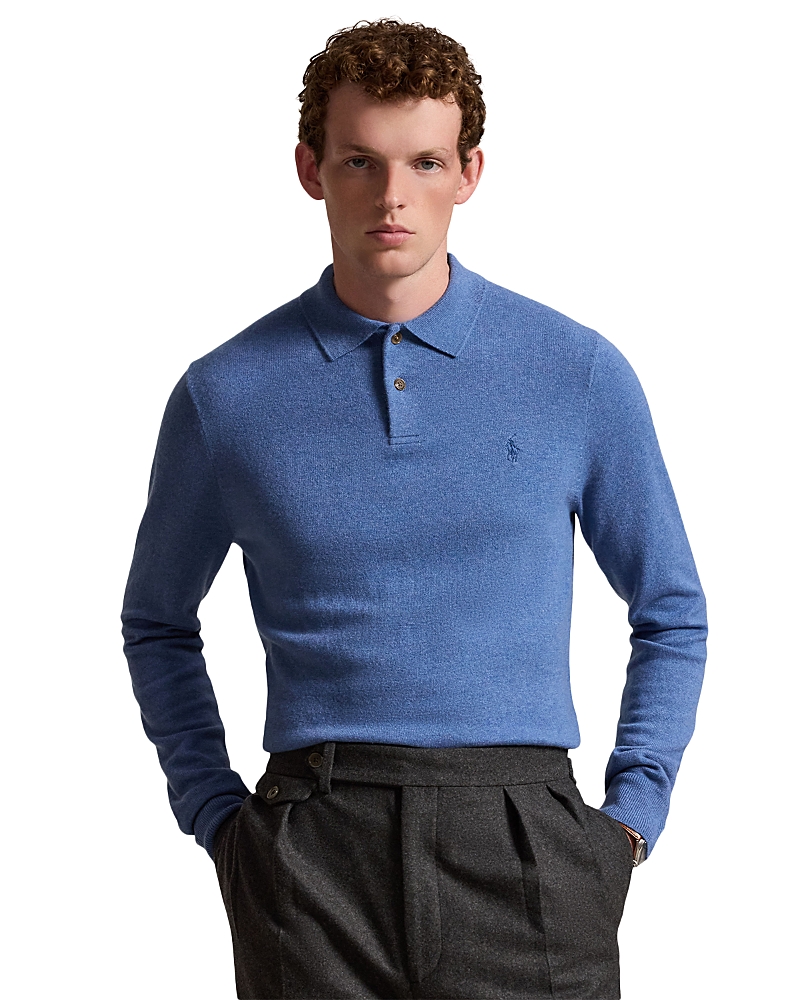 Polo Ralph Lauren Knit Wool Polo Collar Logo Sweater