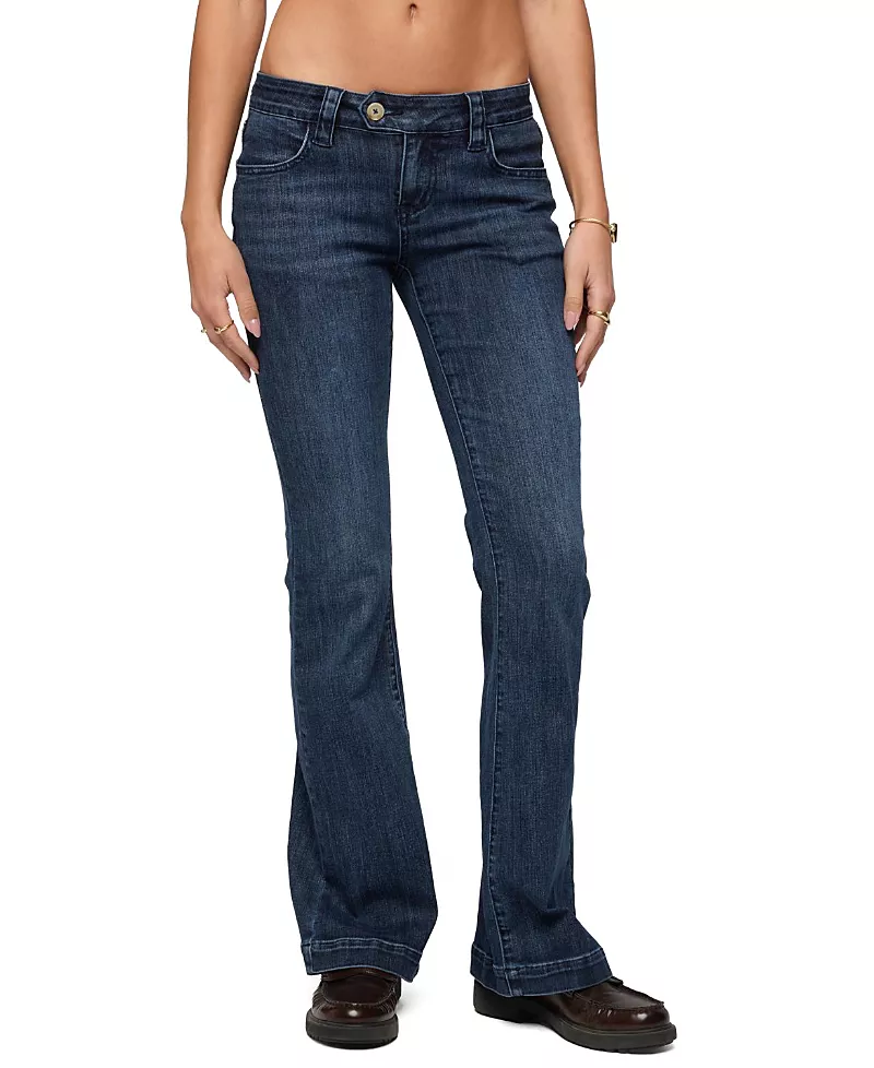 Edikted Roccio Low Rise Bootcut Jeans