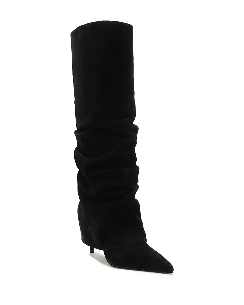 Schutz Women's Mikki Up Cloak Suede Knee High Boots