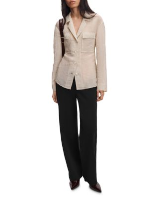 Sonny Silk Notch Collar Blouse - thumbnail 2