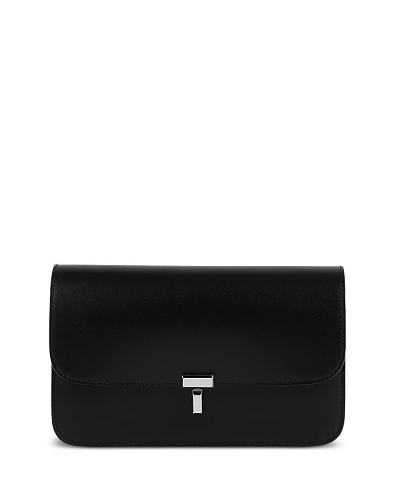 Toteme T-Lock Leather Crossbody Bag
