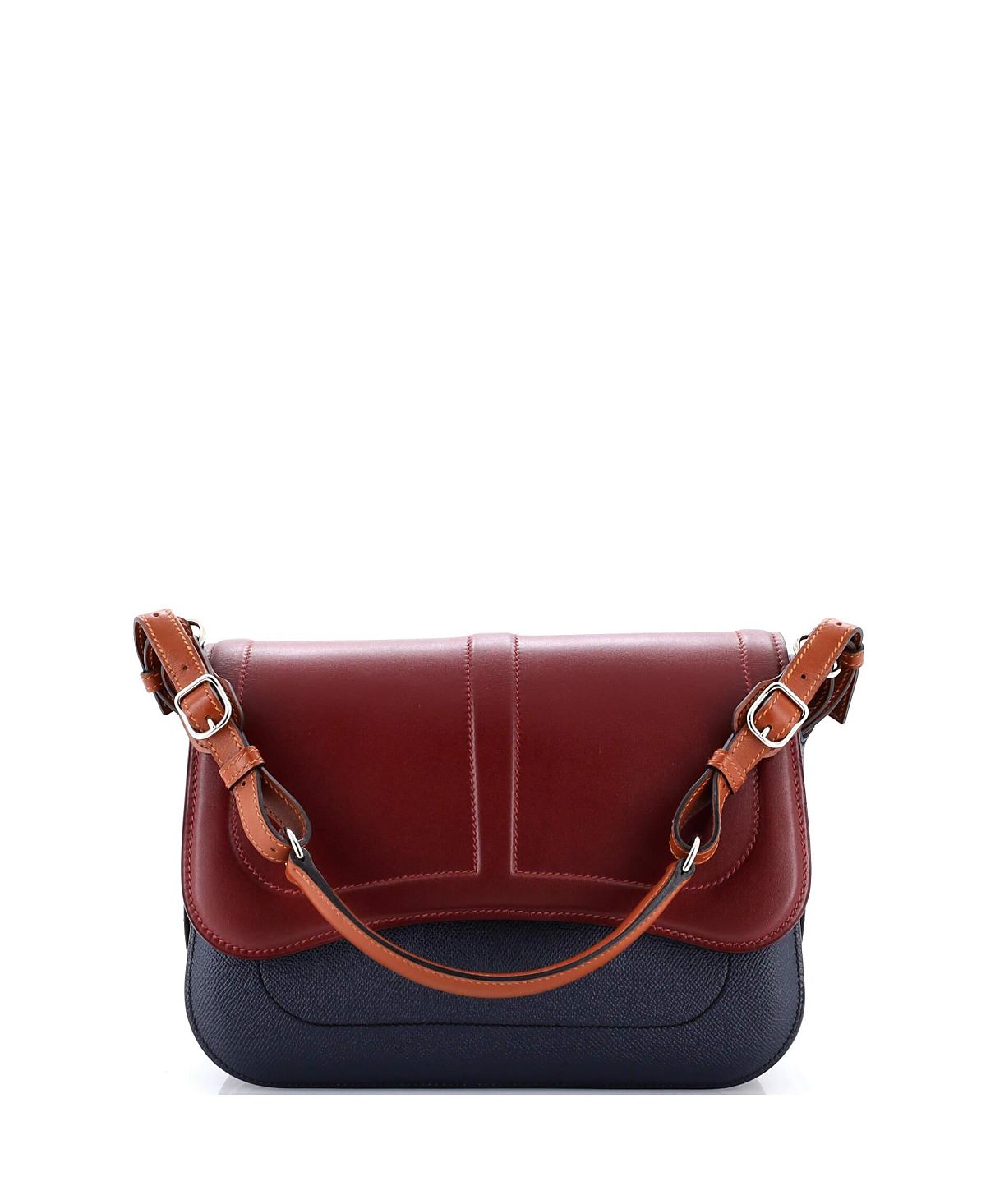 Pre-Owned HERMES Harnais Shoulder Bag Epsom and Tadelakt