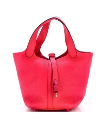PM Monochrome Picotin Lock Bag Clemence