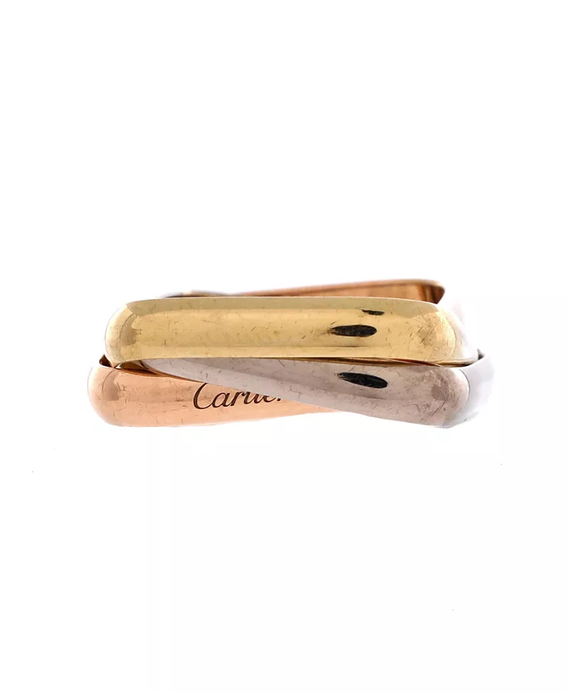 Pre-Owned Cartier Medium Trinity Cushion Ring 18K Tricolor Gold
