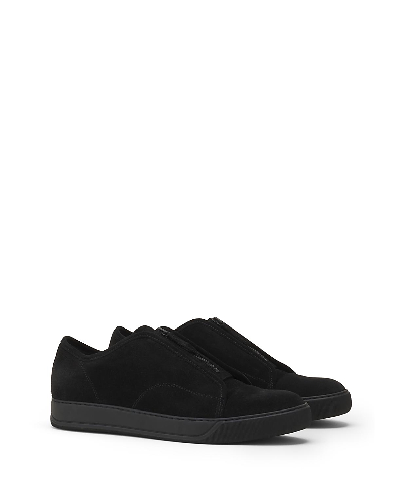 Lanvin Dbb1 Suede Zip Sneakers