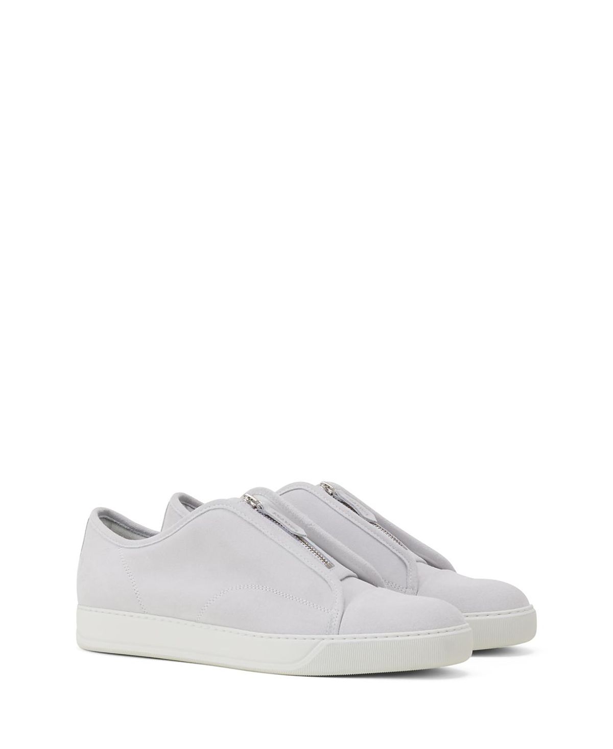 Lanvin Dbb1 Suede Zip Sneakers