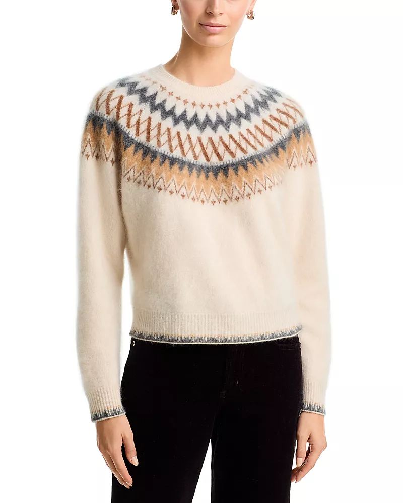 Guest in Residence Grizzly Chalet Cashmere Fair Isle Sweater