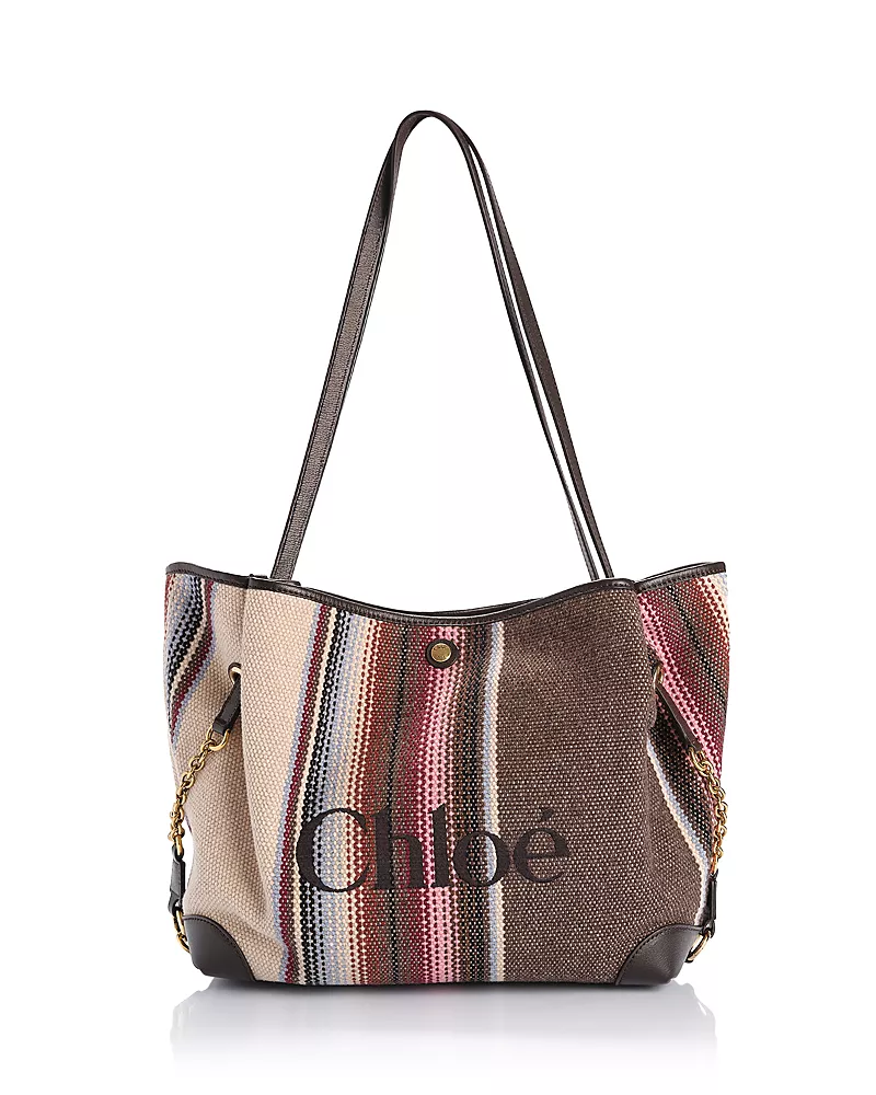 Chloe Clover Medium Striped Tapestry Tote