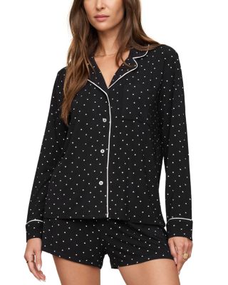 Luxe Dot Print Pajama Shirt