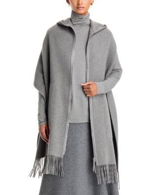 Cashmere Zip Up Poncho
