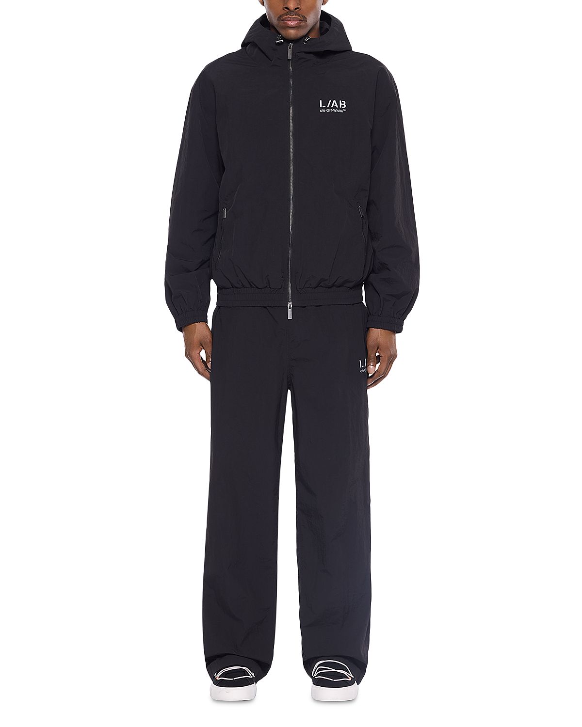 Off-White Relaxed Fit Reflective Diagonal Graphic Logo Track Pants