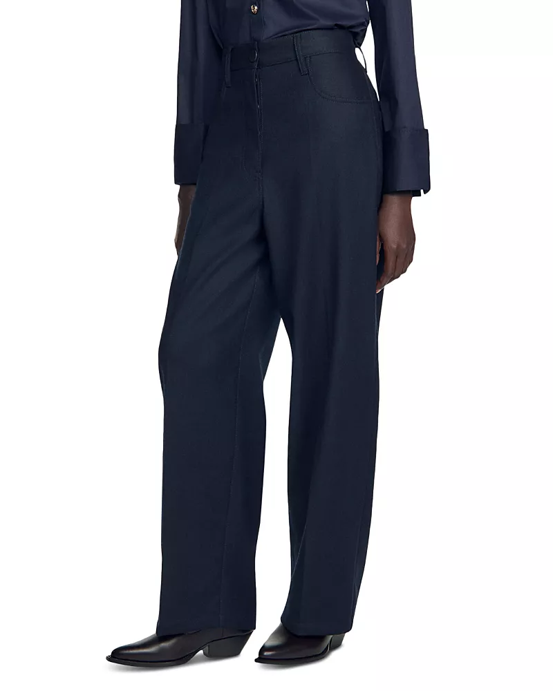 Sandro Spirit Barrel Leg Pants