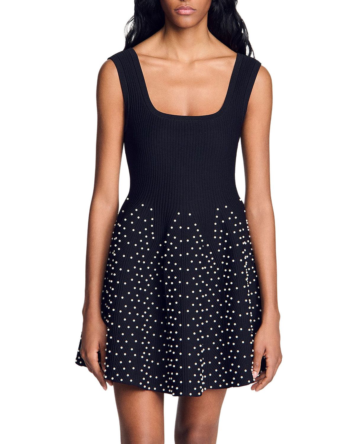 Sandro Sunniva Embellished Mini Dress