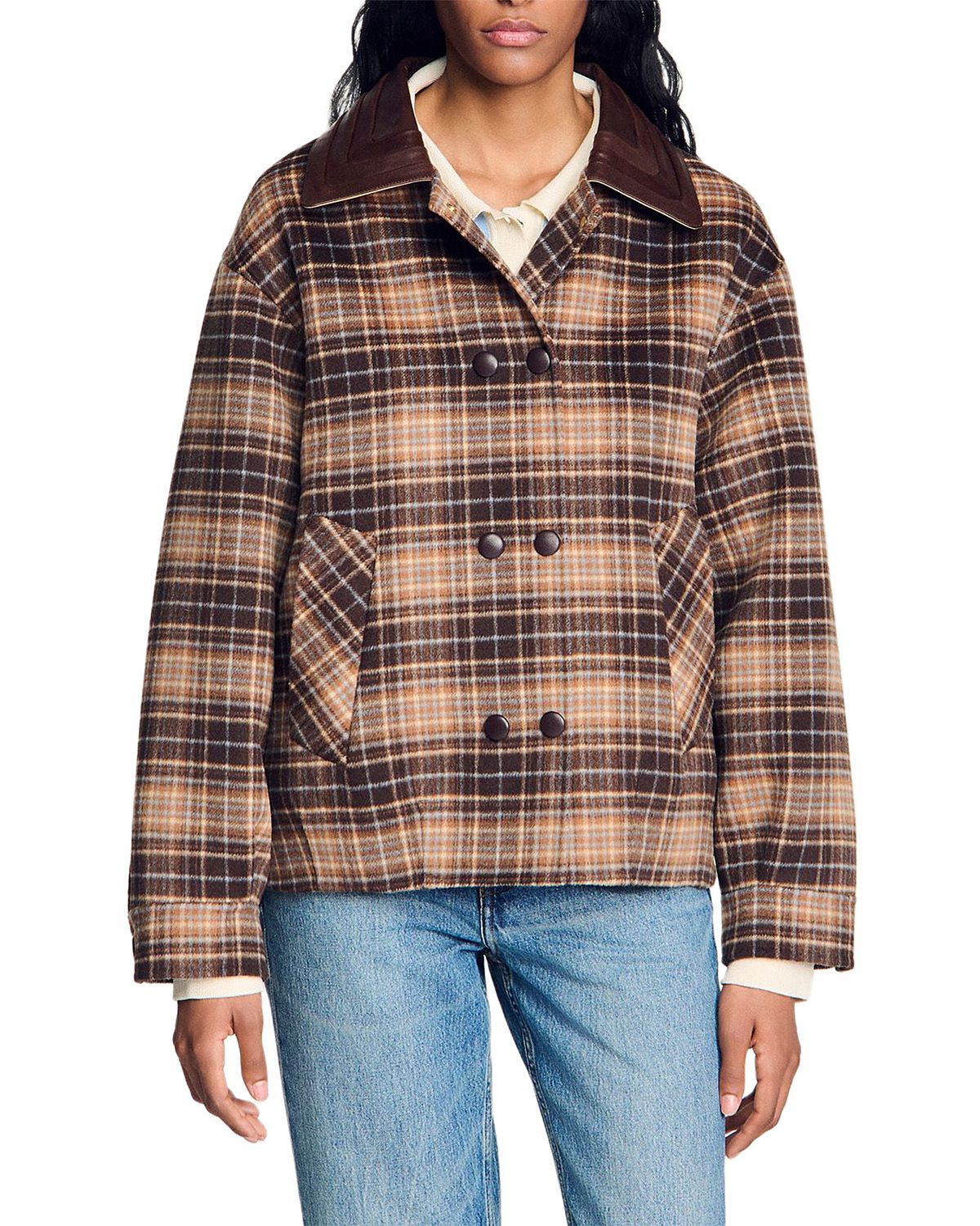 Sandro Mystic Wool Blend Jacket