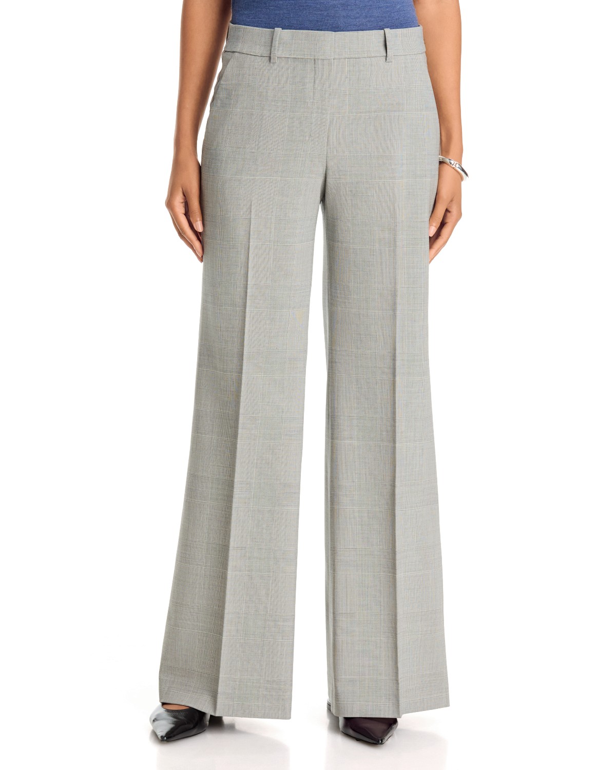 Wales Wool Blend Flare Pants