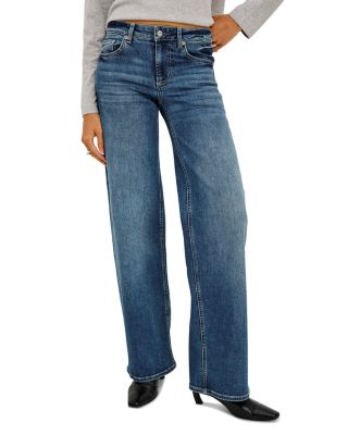 Getty Cotton Stretch Low Rise Jeans in Lagoon