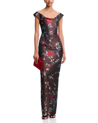 Joanna Jacquard Bodycon Gown - thumbnail 3