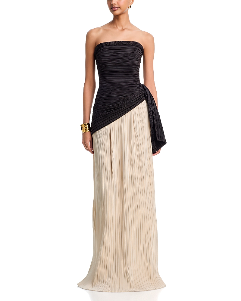 Simkhai Laia Bustier Strapless Maxi Dress
